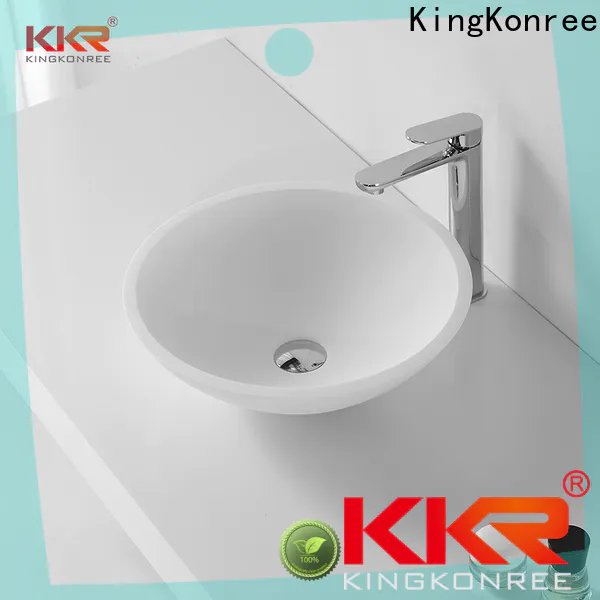 KingKonree pure above counter lavatory sink cheap sample for room