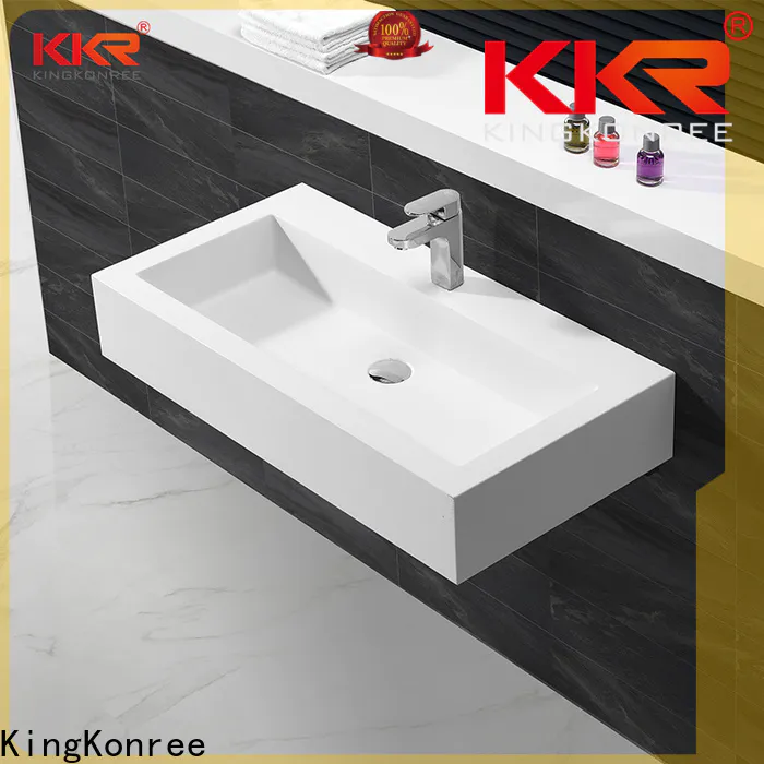 acrylic wall mounted sink customized for home