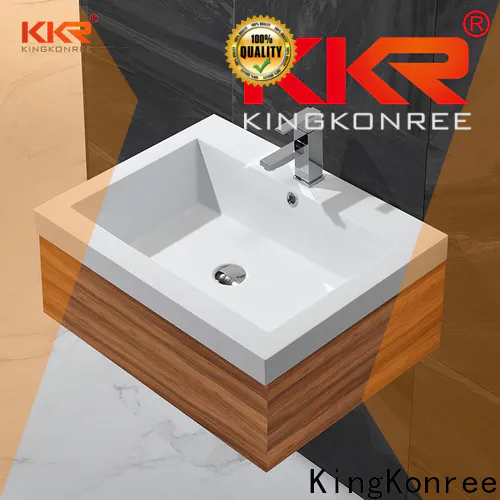 wooden cloakroom basin with cabinet manufacturer for motel