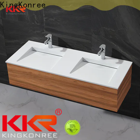 KingKonree rectangle basin mirror with storage manufacturer for motel