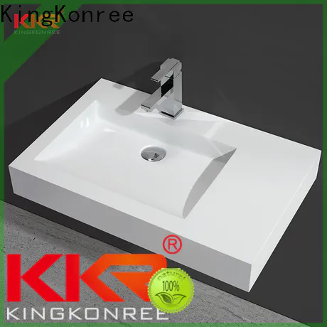 stable concrete wall mount sink design for bathroom
