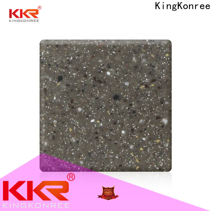 KingKonree green acrylic solid surface sheet prices manufacturer for hotel