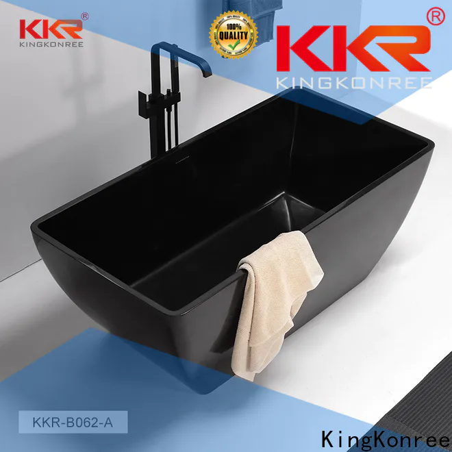 KingKonree marble solid surface freestanding tub at discount for hotel