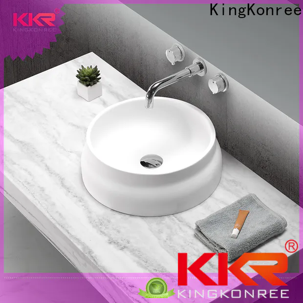 KingKonree square above counter basin cheap sample for restaurant