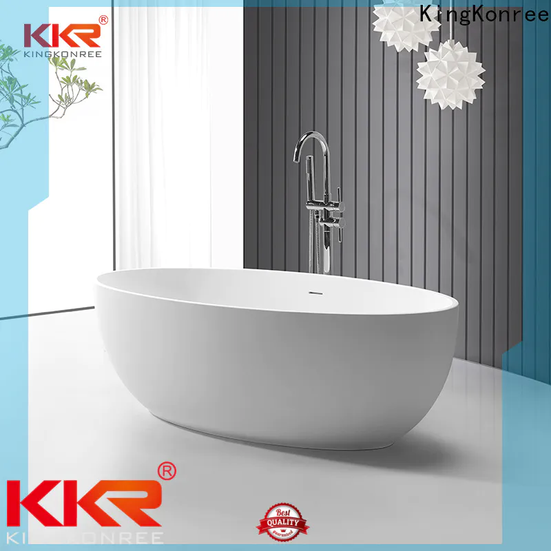 KingKonree high-end modern stand alone tub at discount for bathroom