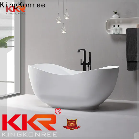 KingKonree white freestanding bathtub supplier for shower room