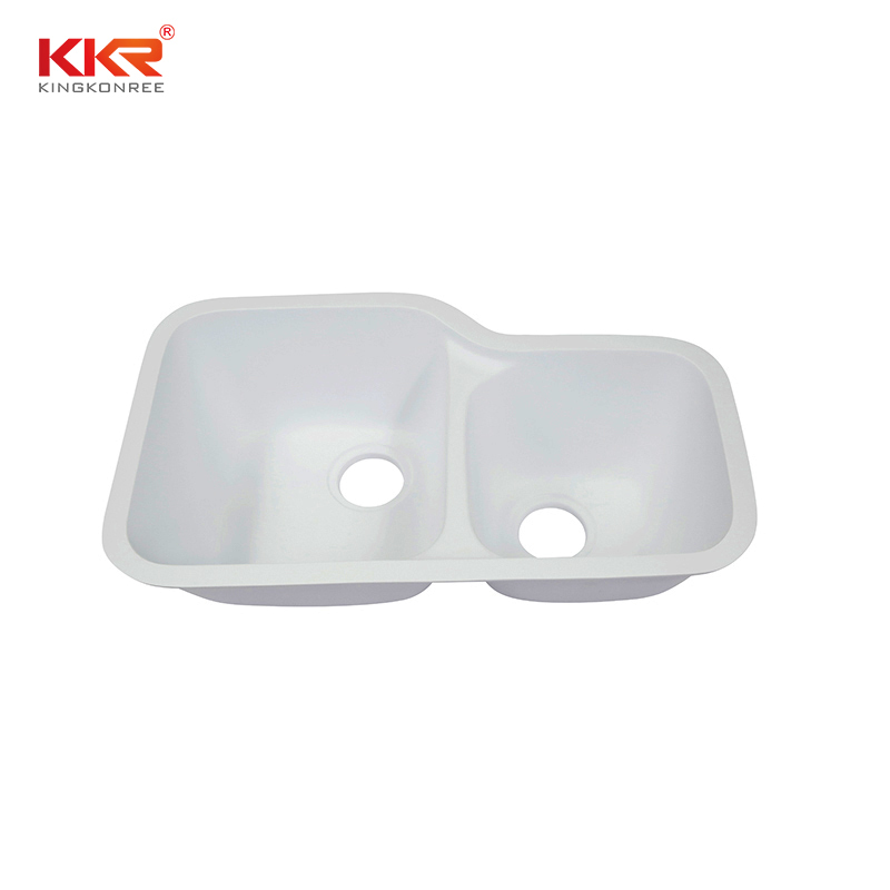 Solid Surface Undermount Sinks for Kitchen and Bathroom Seamless Joint with Countertops