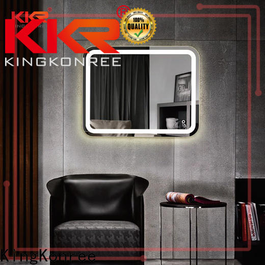KingKonree sanitary ware shaving mirror with led light high-end for toilet