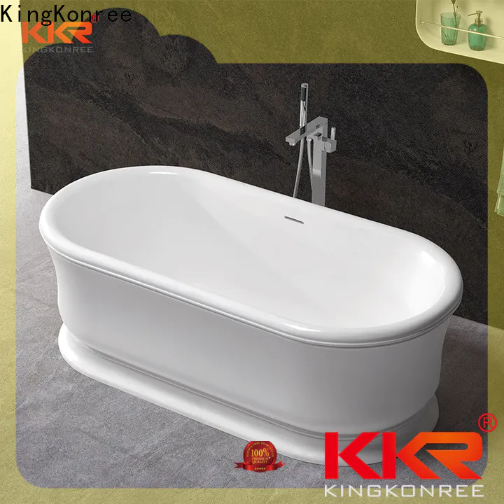 KingKonree white square bathtub custom for bathroom