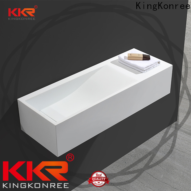 square modern wall hung basin customized for bathroom