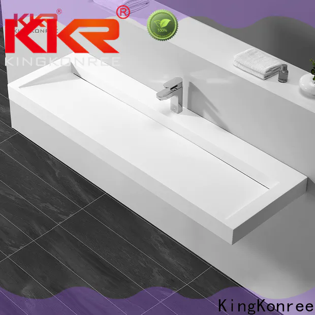 KingKonree wall hung washbasin supplier for bathroom