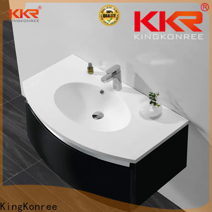 KingKonree top basin cabinet design for motel