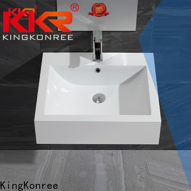 KingKonree wall hung wall mount vessel sink supplier for hotel