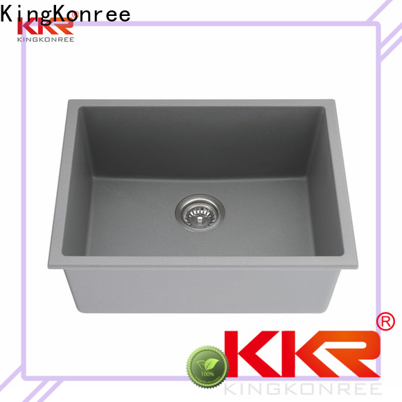 KingKonree large undermount bathroom sink customized for hotel