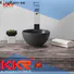 KingKonree white bathroom sinks above counter basins design for restaurant