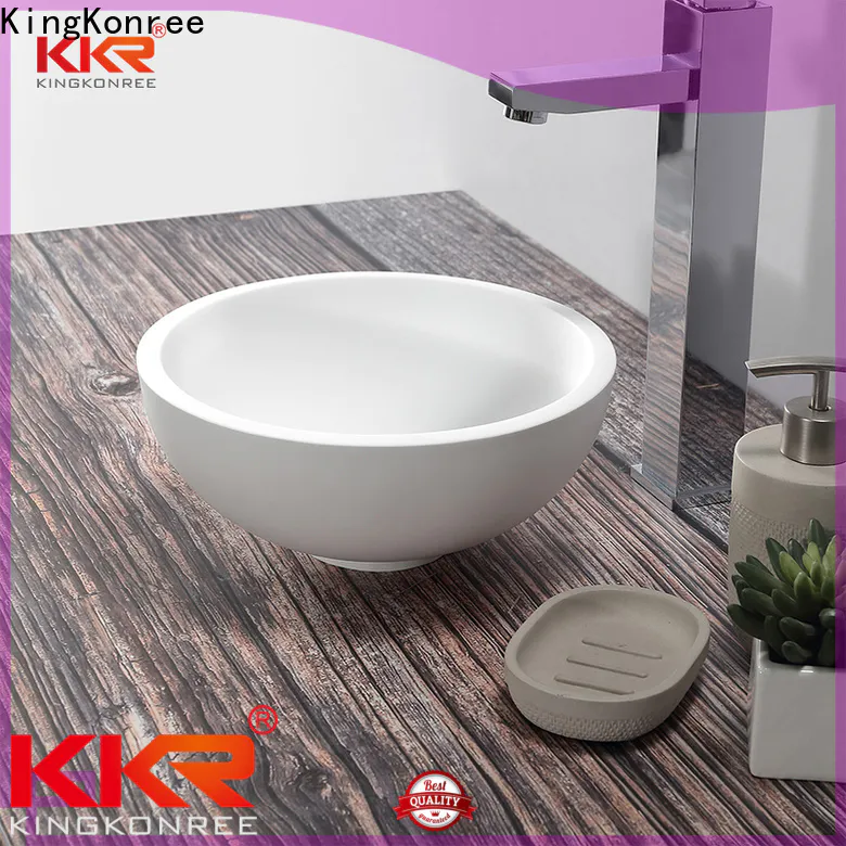 KingKonree elegant above counter square bathroom sink supplier for restaurant