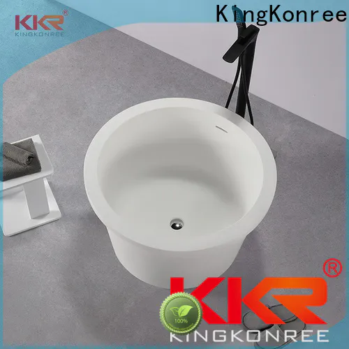 KingKonree white freestanding bathtub at discount for hotel