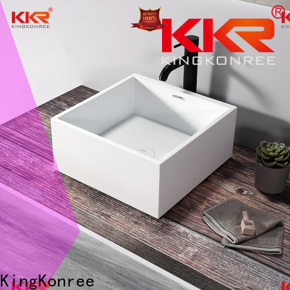 KingKonree excellent square above counter basin manufacturer for home