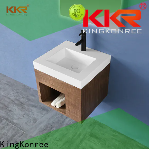 KingKonree hot-sale corner basin cabinet factory for hotel