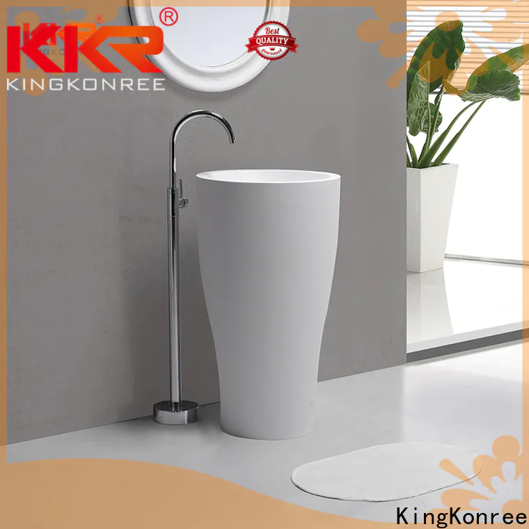 KingKonree free standing sink bowl factory price for motel