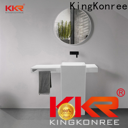 KingKonree resin freestanding basin factory price for motel