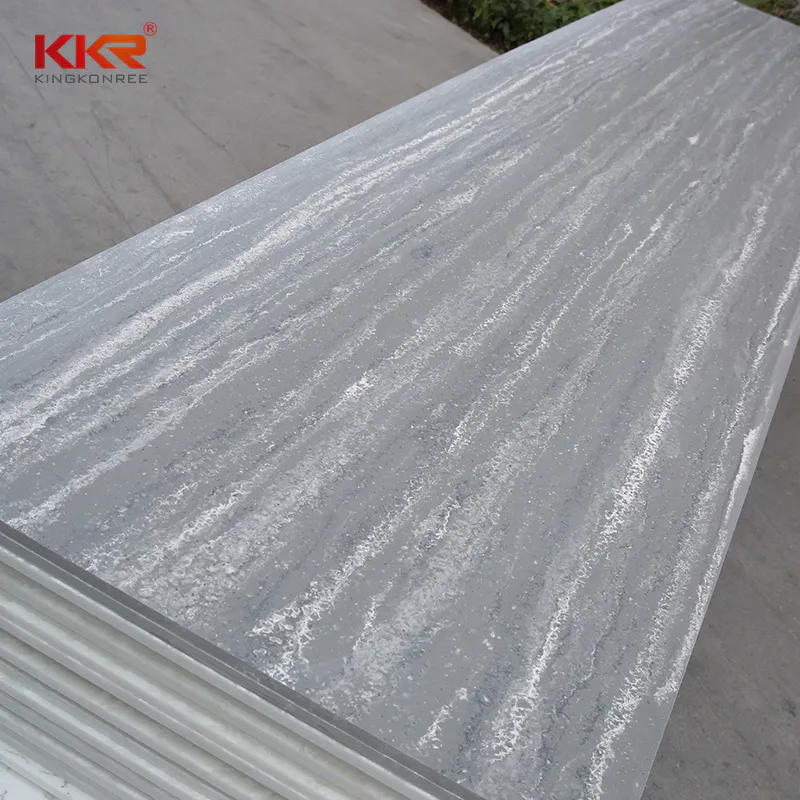Acrylic Solid Surface Resin Sheet for Counter Top Wall Panel Display Rack Slab KKR-M8864
