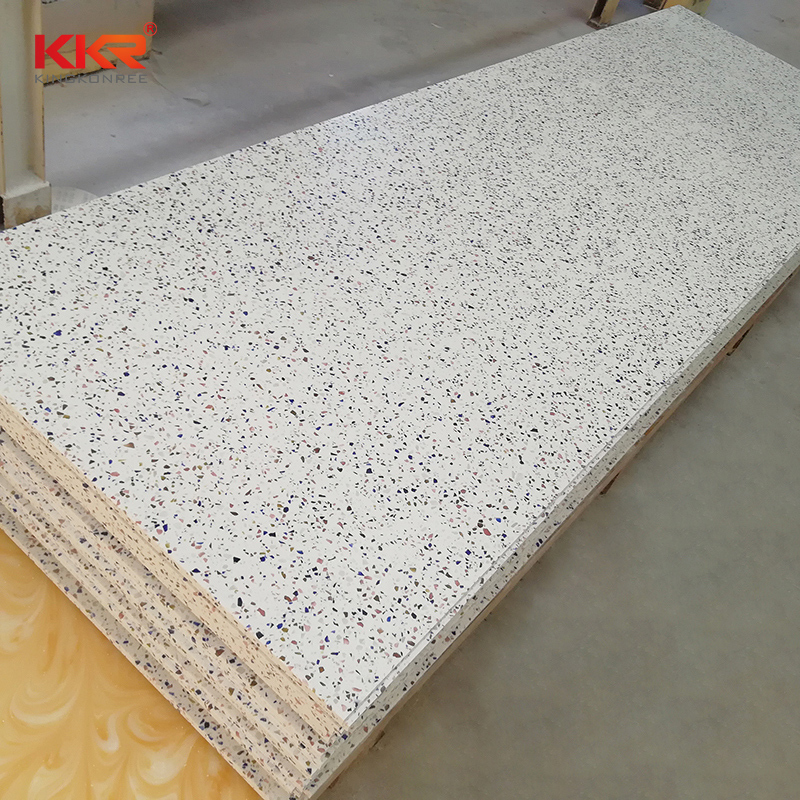 Bone White Color Modified Acrylic Solid Surface Sheets KKR-M2035