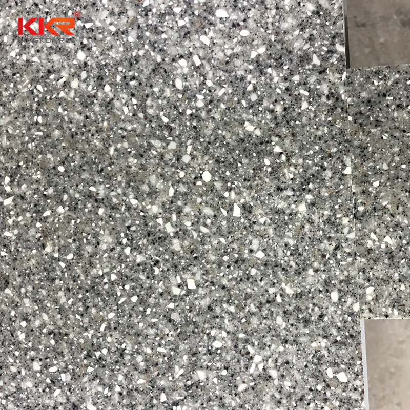 Modified Acrylic Solid Surface Sheet With Big Chips KKR-M1615