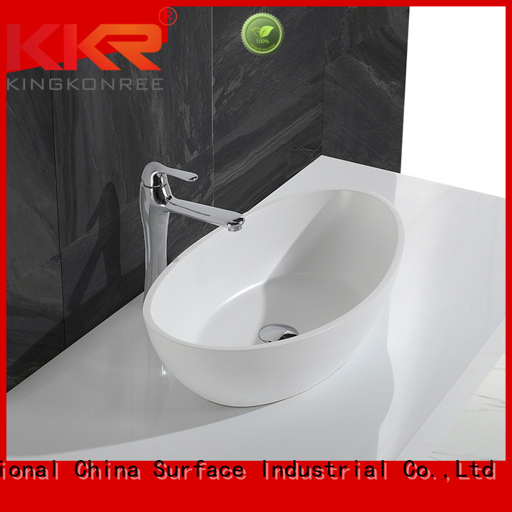 Quality KingKonree Brand oval above counter basin above countertop