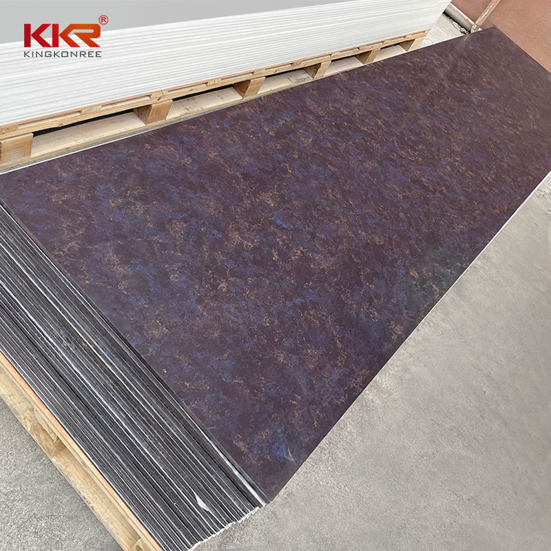 1220mm Width Artificial Marble Texture Pattern Acrylic Solid Surface Sheet