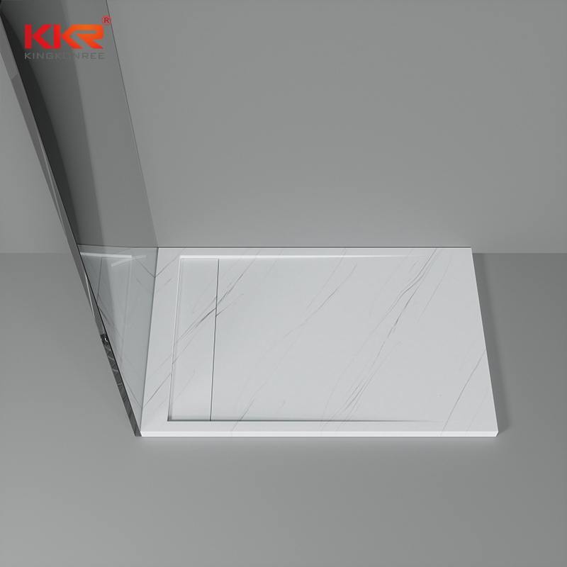 KKR exclusive fabricate marble texture color solid surface stone shower tray