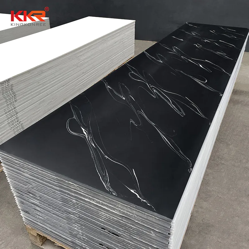 Custom multi size High Quality artificial  stone solid surface sheets KKR-M8823