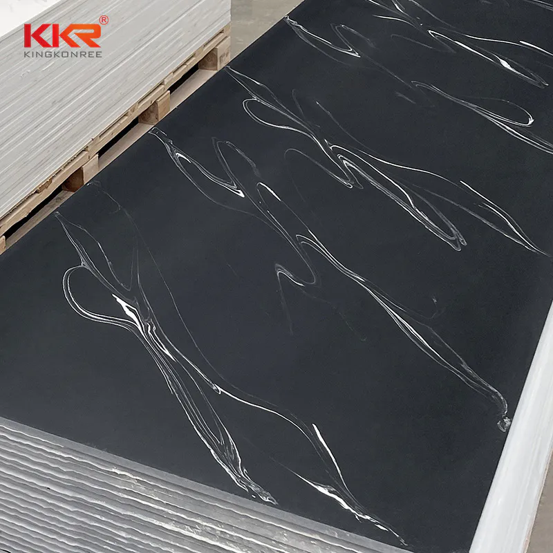 Custom multi size High Quality artificial  stone solid surface sheets KKR-M8823