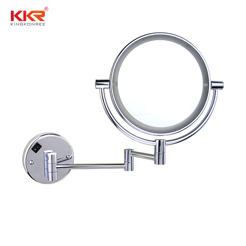 Wall - mounted Led Lighted Makeup Mirrors Bathroom Decoration Foldable Vanity Mirror