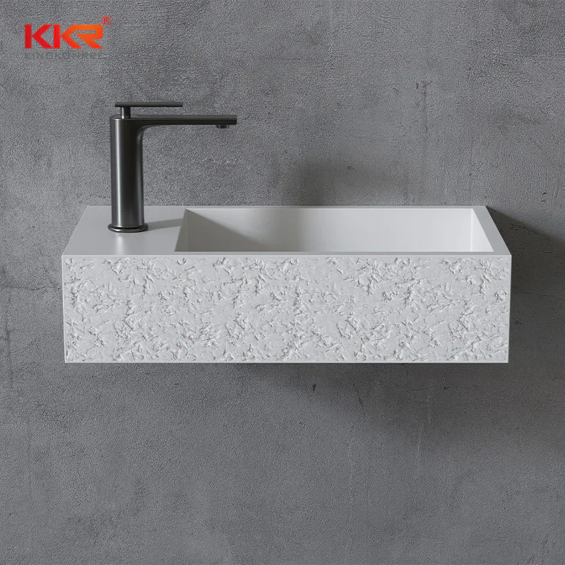 Concrete Texture Sense Soaking White Wash Basins