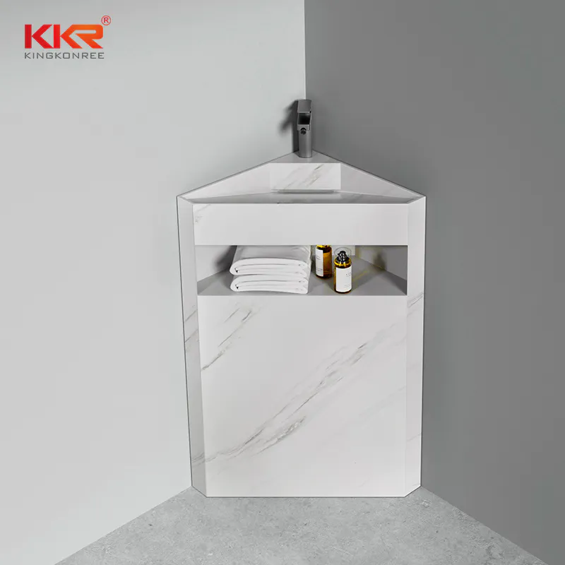 Maximize Your Bathroom's Potential with KingKonree's Corner Vanity KKR-1905