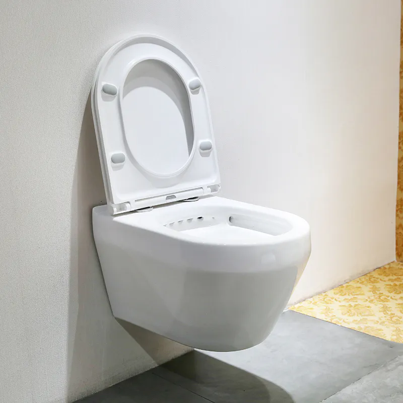 Wall Mounted Toilets Elongated Toilet Bowl WC Toilet Commode Round Egg Shaped Toilet
