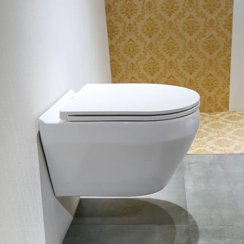 Wall Mounted Toilets Elongated Toilet Bowl WC Toilet Commode Round Egg Shaped Toilet