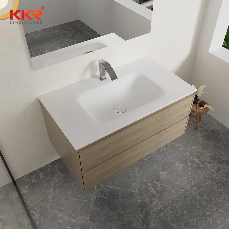 Bathroom Vanity Sink and Bathroom Cabinet Storage Can Customization KKR-FGE04