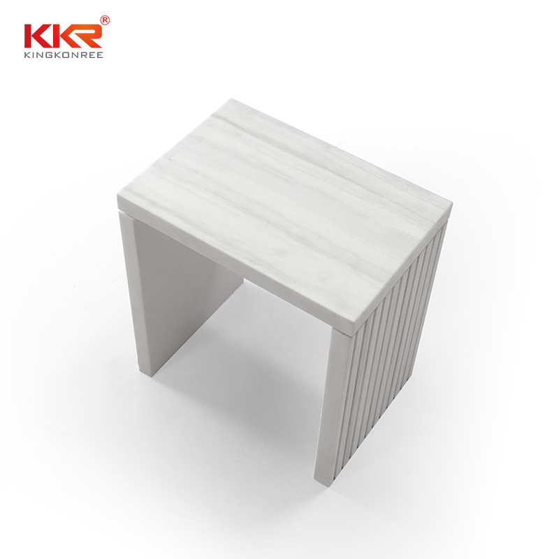 Versatility Sanitary Ware Solid Surface Acrylic Stone Bathroom Stool KKR-Stool-N-B