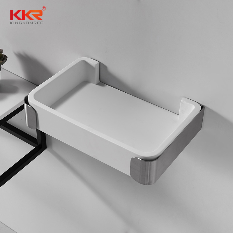 Bathroom Accessories Solid Surface Bathroom Shelves KKR-1077