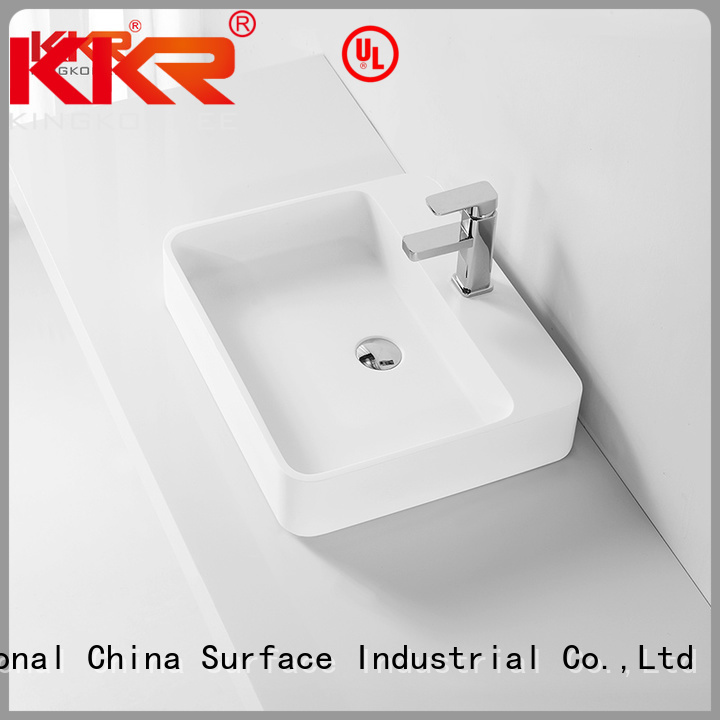 KingKonree Brand wash pure custom oval above counter basin