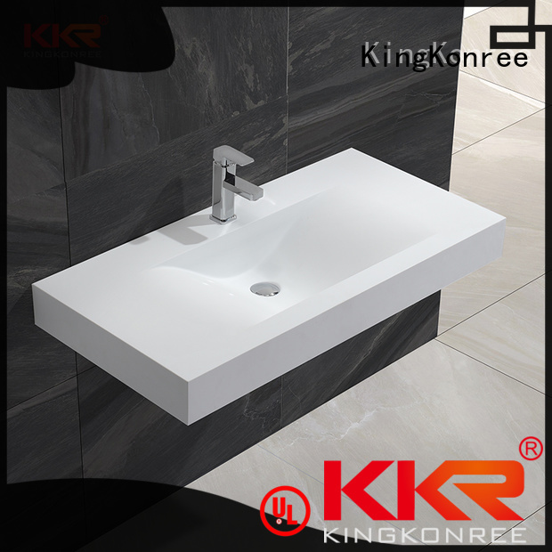 KingKonree square wall mounted hand basin customized for home