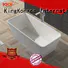 marble stone resin freestanding bath matt for hotel KingKonree