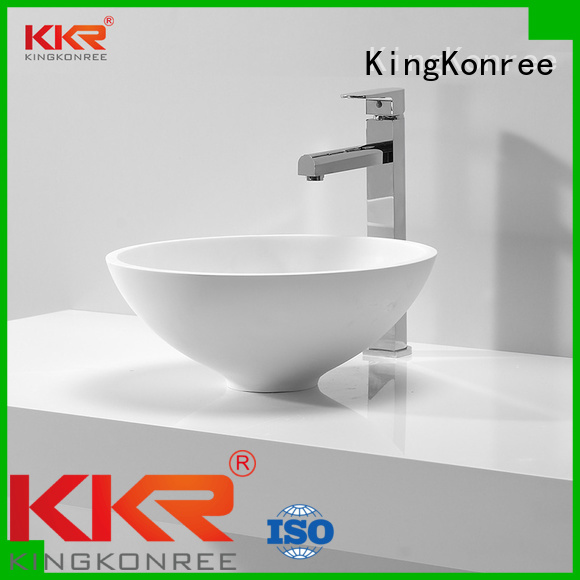 KingKonree Brand white quality above counter basins manufacture