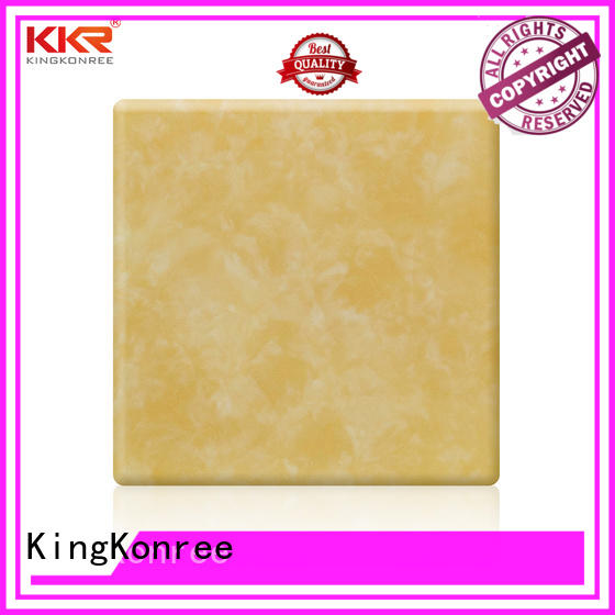 KingKonree royal white solid surface countertops marble for hotel