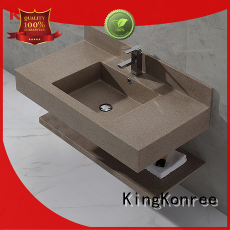 concrete small wall hung basin sink for bathroom