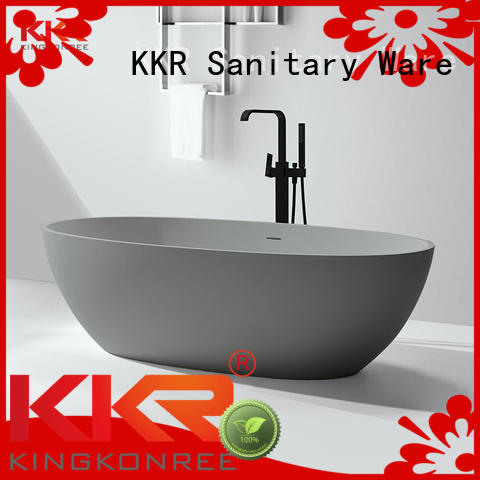 Hot highend Solid Surface Freestanding Bathtub polymarble KingKonree Brand