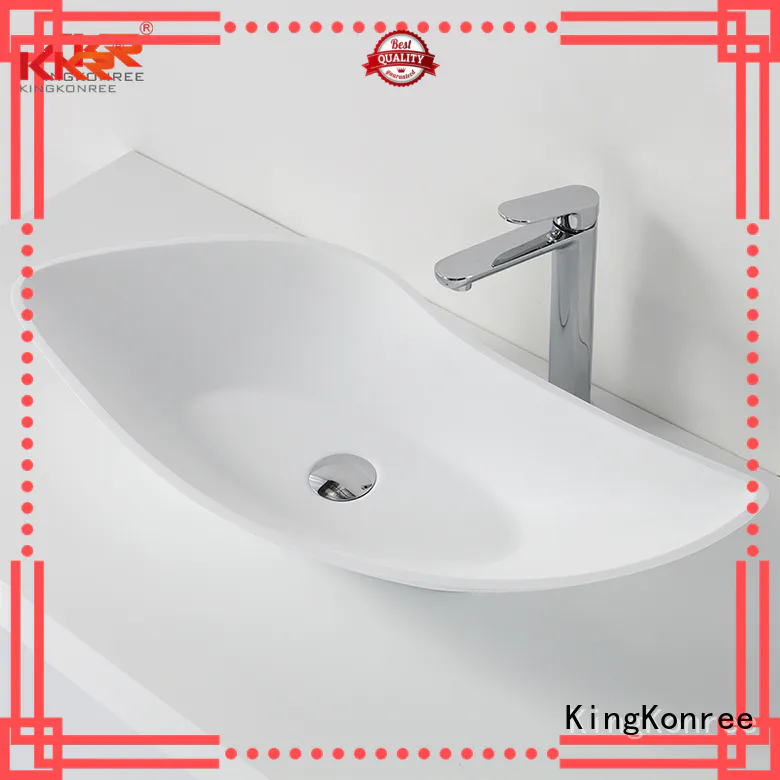KingKonree Brand oval countertop oval above counter basin surface supplier