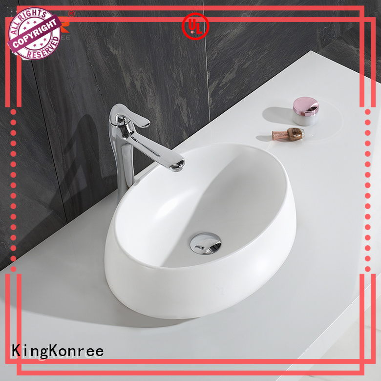 top mount bathroom sink,oval above counter basin | KingKonree